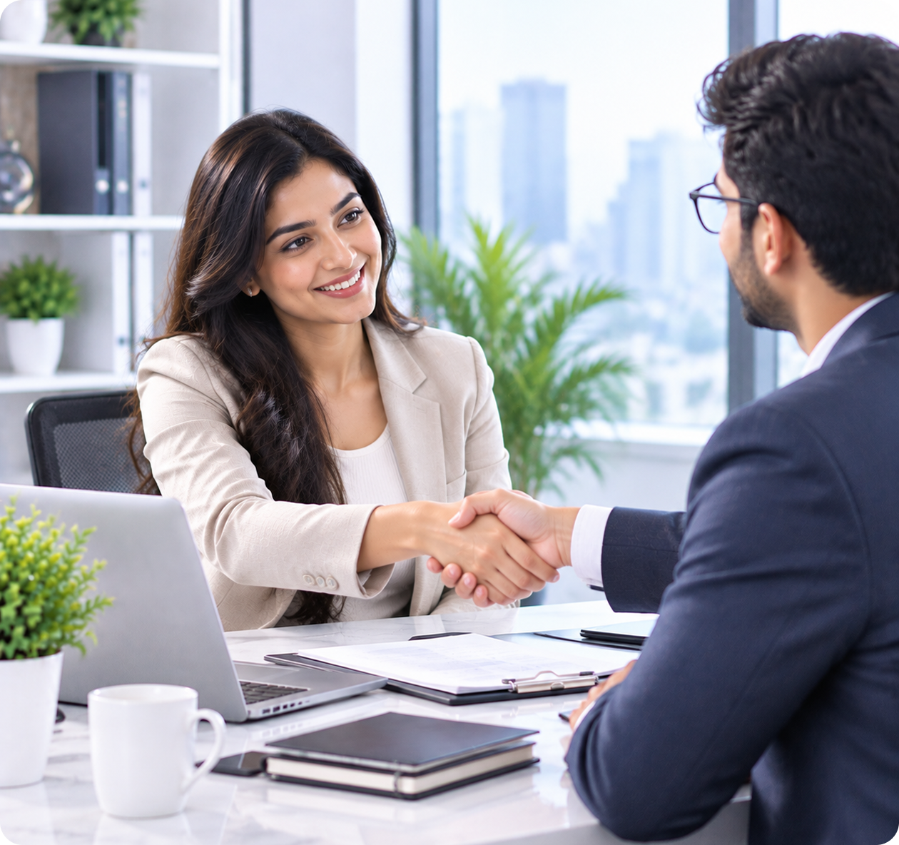 Transparent consultation with a business advisor